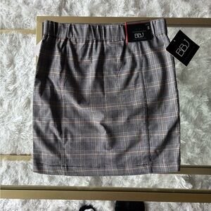 Gray Plaid Women's Skirt brand new with tags size small